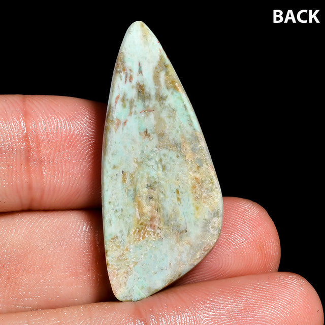 Stunning Top Grade Quality 100% Natural Chrysocolla Fancy Shape Cabochon Loose Gemstone For Making Jewelry 23 Ct. 37X16X5 mm ST-17