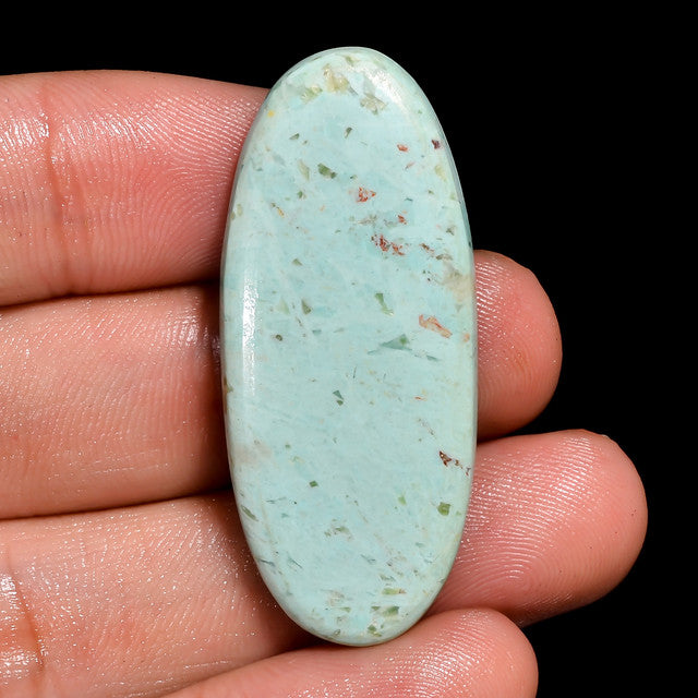 Supreme Top Grade Quality 100% Natural Chrysocolla Oval Shape Cabochon Loose Gemstone For Making Jewelry 28 Ct. 41X18X5 mm ST-18