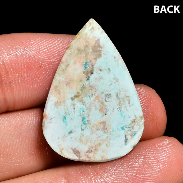 Beautiful Top Grade Quality 100% Natural Chrysocolla Pear Shape Cabochon Loose Gemstone For Making Jewelry 14 Ct. 29X20X4 mm ST-20