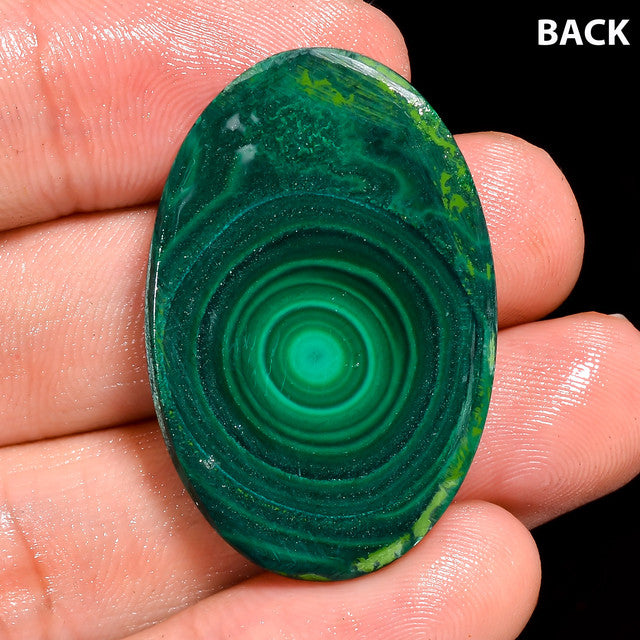 Elegant Top Grade Quality 100% Natural Malachite Oval Shape Cabochon Loose Gemstone For Making Jewelry 56 Ct. 35X23X5 mm ST-25