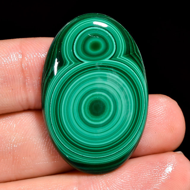 Elegant Top Grade Quality 100% Natural Malachite Oval Shape Cabochon Loose Gemstone For Making Jewelry 56 Ct. 35X23X5 mm ST-25