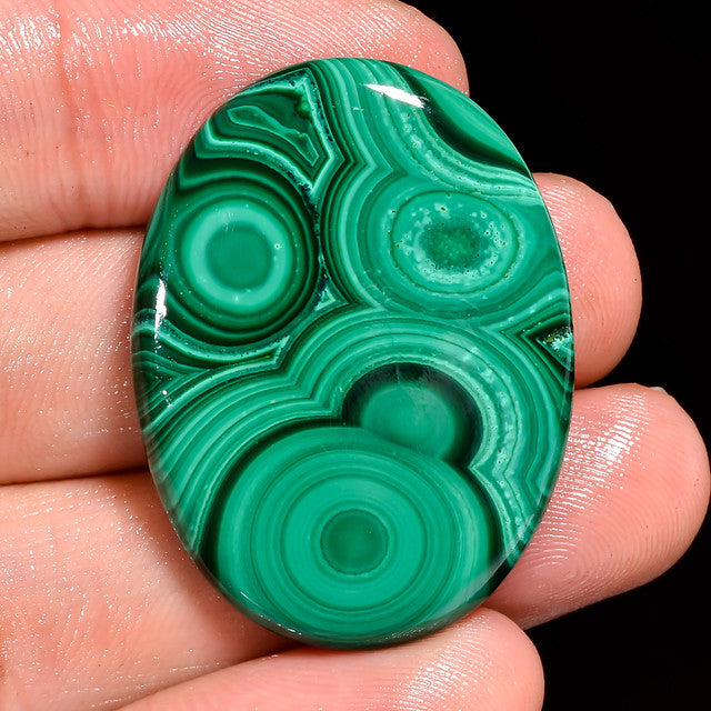 Fabulous Top Grade Quality 100% Natural Malachite Oval Shape Cabochon Loose Gemstone For Making Jewelry 61.5 Ct. 35X26X5 mm ST-26