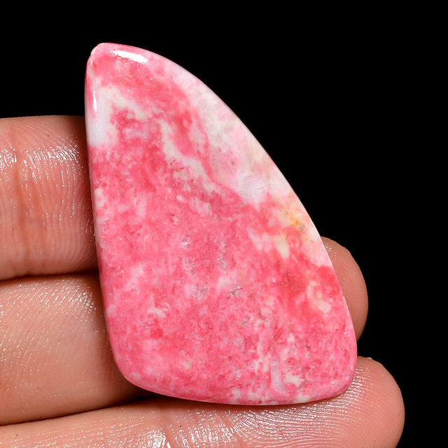 Excellent Top Grade Quality 100% Natural Pink Thulite Fancy Shape Cabochon Loose Gemstone For Making Jewelry 35 Ct. 42X24X4 mm ST-4
