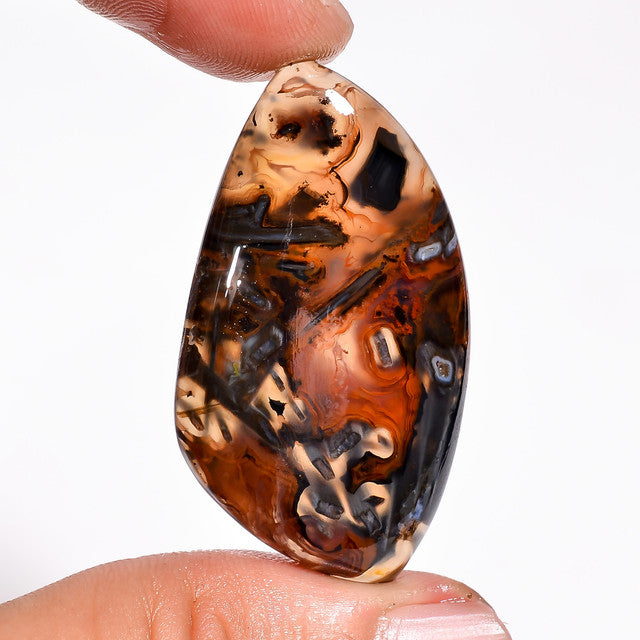 Marvellous Top Grade Quality 100% Natural Stick Agate Fancy Shape Cabochon Loose Gemstone For Making Jewelry 44 Ct. 40X23X6 mm ST-42