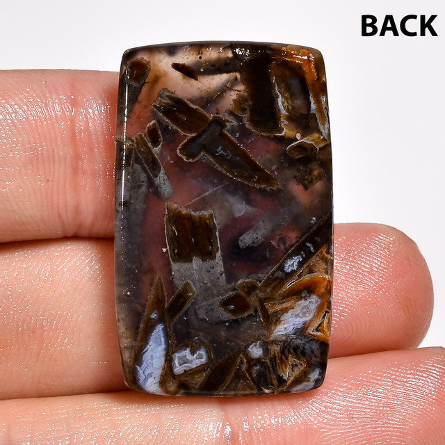 Outstanding Top Grade Quality 100% Natural Stick Agate Radiant Shape Cabochon Loose Gemstone For Making Jewelry 37 Ct. 33X20X5 mm ST-44