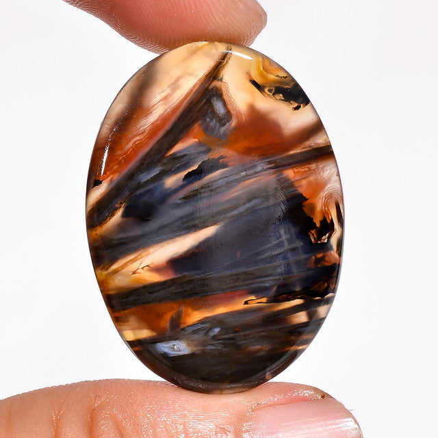 Splendid Top Grade Quality 100% Natural Stick Agate Oval Shape Cabochon Loose Gemstone For Making Jewelry 31 Ct. 34X25X4 mm ST-45