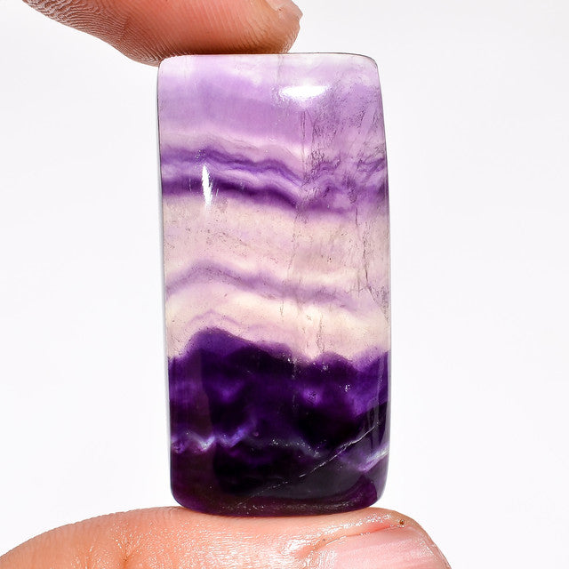 Stunning Top Grade Quality 100% Natural Fluorite Radiant Shape Cabochon Loose Gemstone For Making Jewelry 69.5 Ct. 38X18X8 mm ST-47