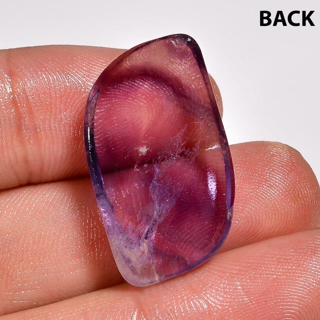 Supreme Top Grade Quality 100% Natural Fluorite Radiant Shape Cabochon Loose Gemstone For Making Jewelry 32 Ct. 25X15X6 mm ST-48