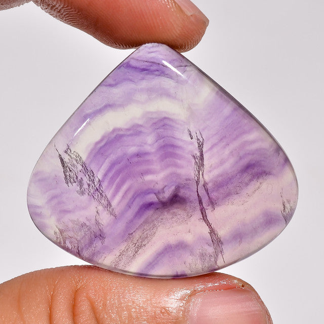 Tempting Top Grade Quality 100% Natural Fluorite Heart Shape Cabochon Loose Gemstone For Making Jewelry 78 Ct. 33X36X7 mm ST-49