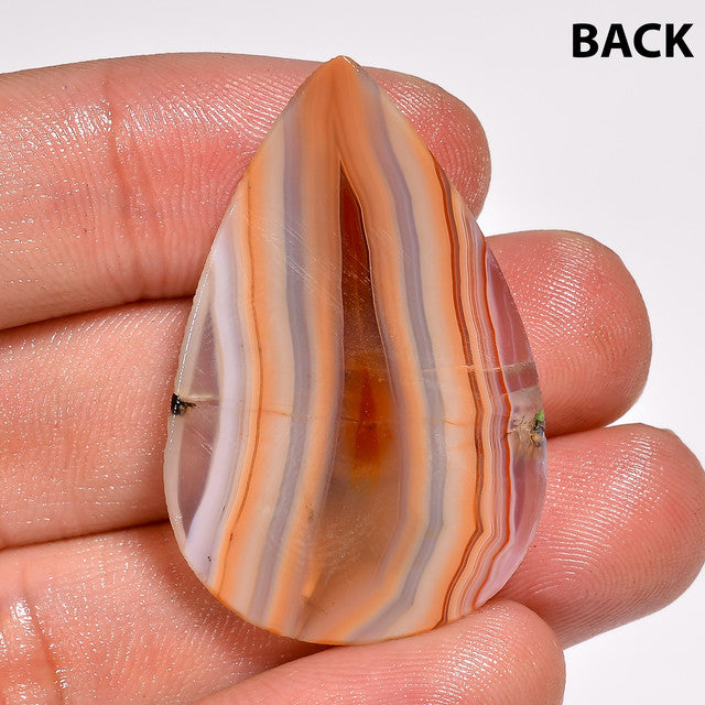 Beautiful Top Grade Quality 100% Natural Red Botswana Agate Pear Shape Cabochon Loose Gemstone For Making Jewelry 29 Ct. 37X24X4 mm ST-50