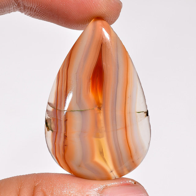 Beautiful Top Grade Quality 100% Natural Red Botswana Agate Pear Shape Cabochon Loose Gemstone For Making Jewelry 29 Ct. 37X24X4 mm ST-50