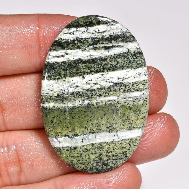 Fabulous Top Grade Quality 100% Natural Green Swiss Opal Oval Shape Cabochon Loose Gemstone For Making Jewelry 51 Ct. 42X29X5 mm ST-7