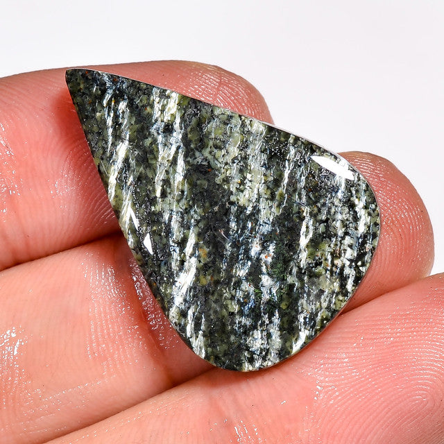 Gorgeous Top Grade Quality 100% Natural Green Swiss Opal Pear Shape Cabochon Loose Gemstone For Making Jewelry 21.5 Ct. 29X19X5 mm ST-9